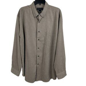 Craft & Borrow Women Long Sleeve Velvet T-shirt Size L